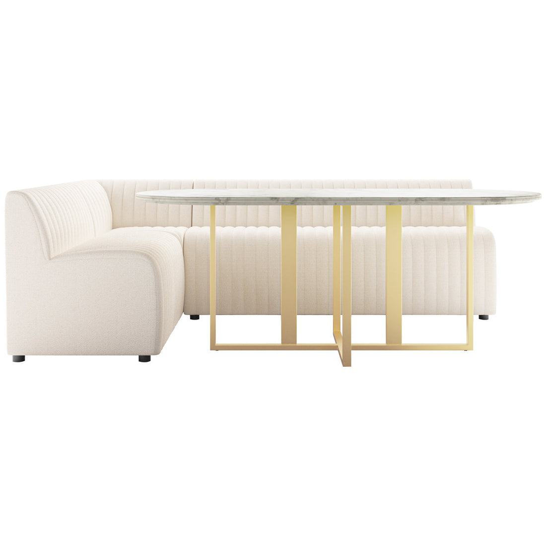 Four Hands Grayson Augustine L-Shape Dining Banquette