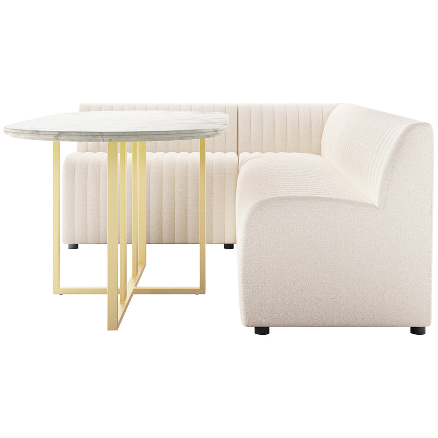 Four Hands Grayson Augustine L-Shape Dining Banquette