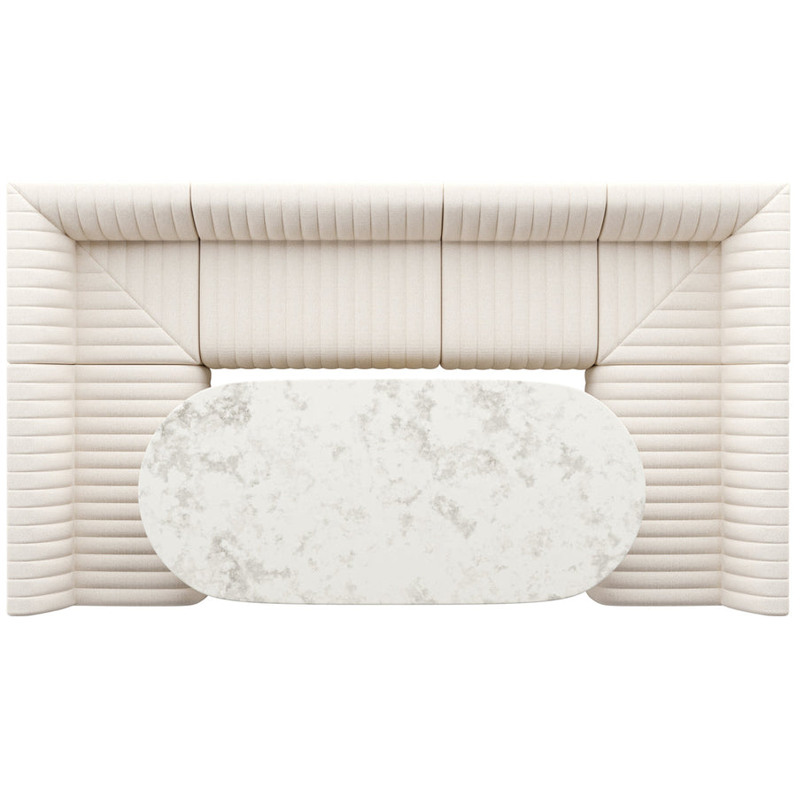 Four Hands Grayson Augustine U-Shape Dining Banquette