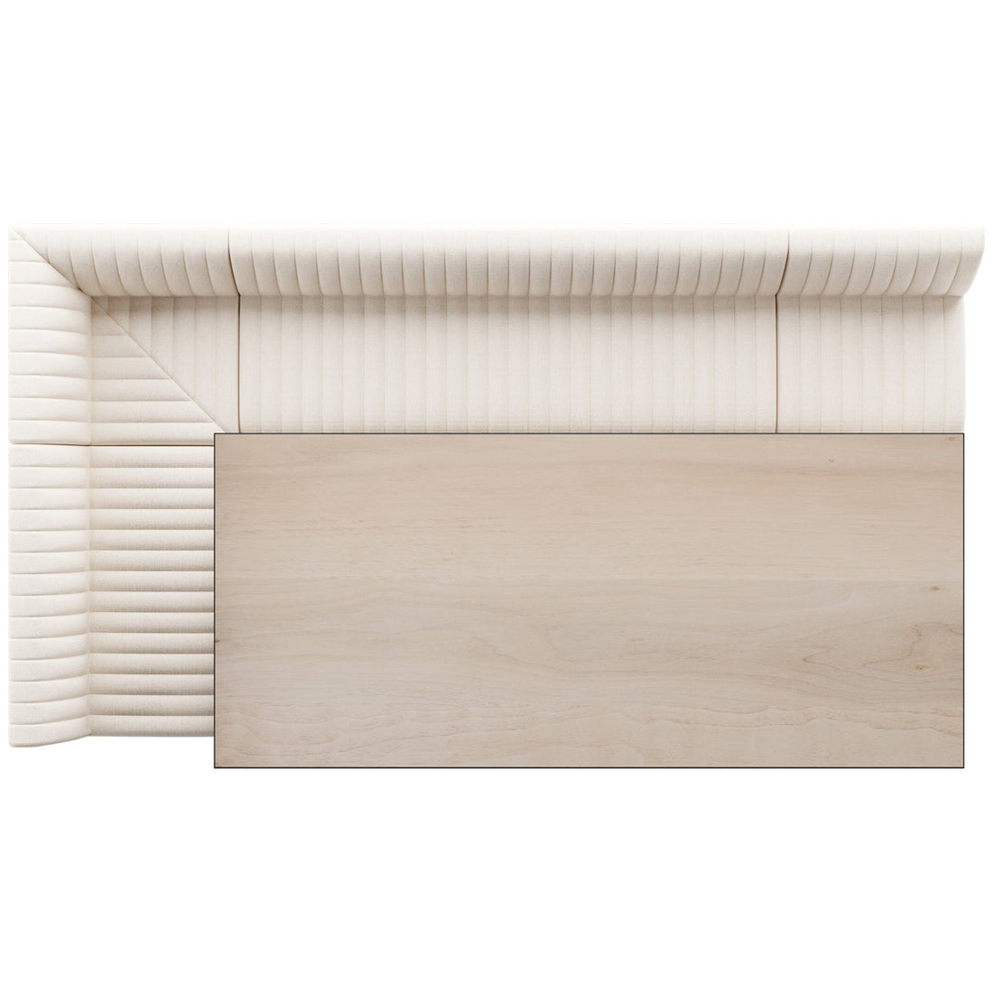 Four Hands Grayson Augustine L-Shape Dining Banquette