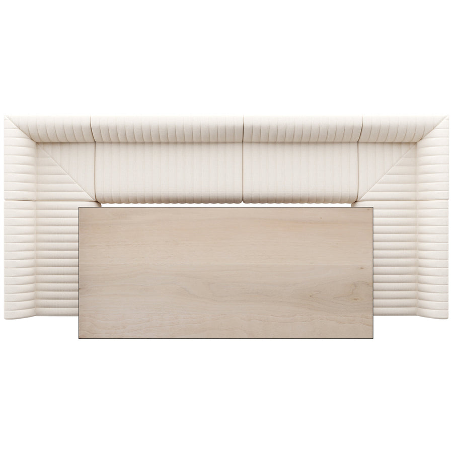 Four Hands Grayson Augustine U-Shape Dining Banquette