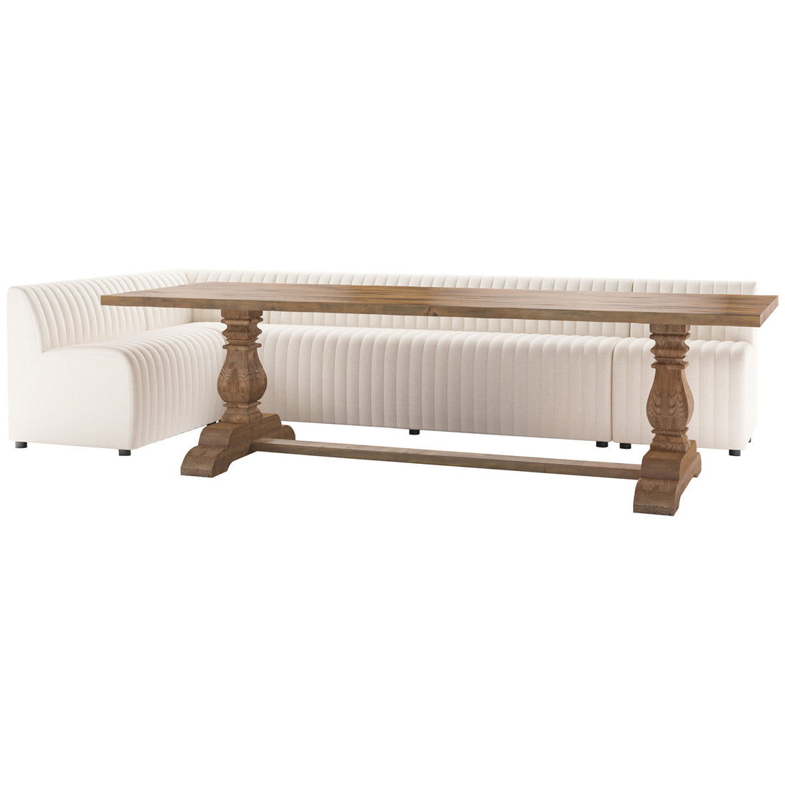 Four Hands Grayson Augustine L-Shape Dining Banquette