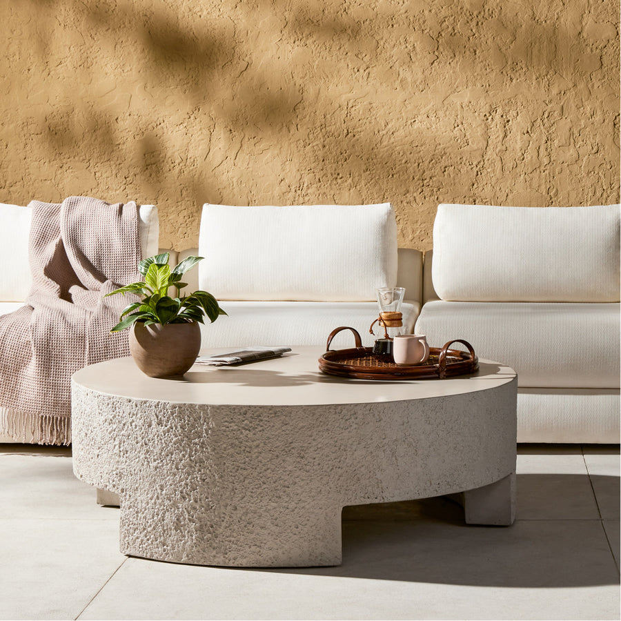 Four Hands Constantine Kember Outdoor Coffee Table - Blanc White