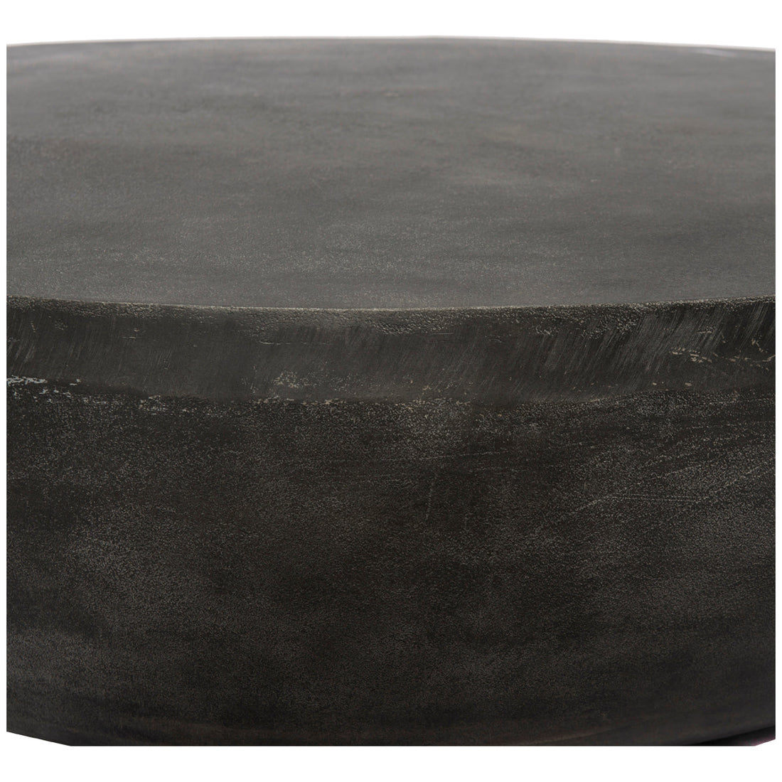 Four Hands Marlow Basil 48-Inch Round Outdoor Coffee Table - Aged Grey