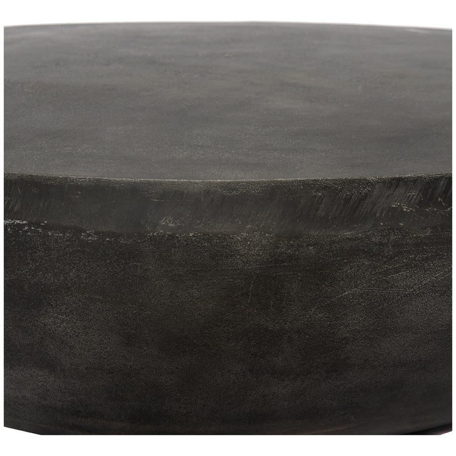 Four Hands Marlow Basil 48-Inch Round Outdoor Coffee Table - Aged Grey