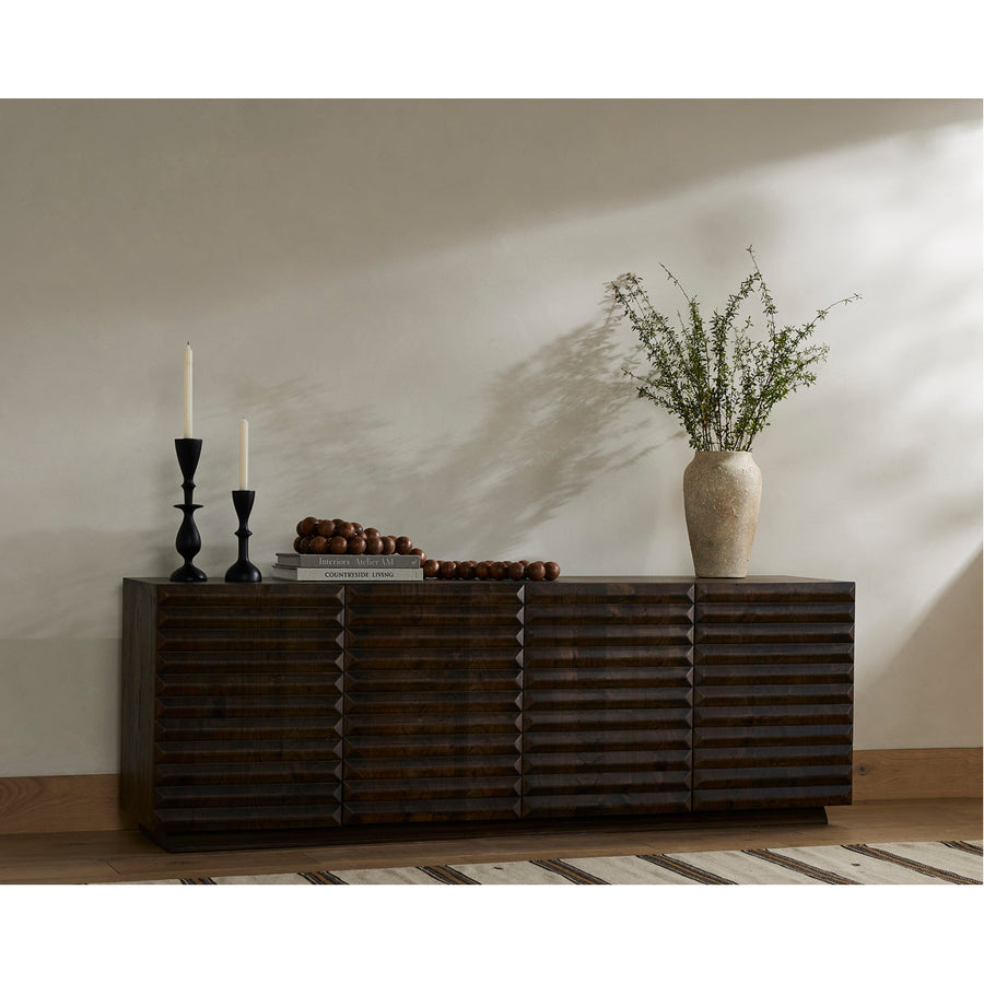 Four Hands Aiden Tussac Media Console - Matte Brown Neem