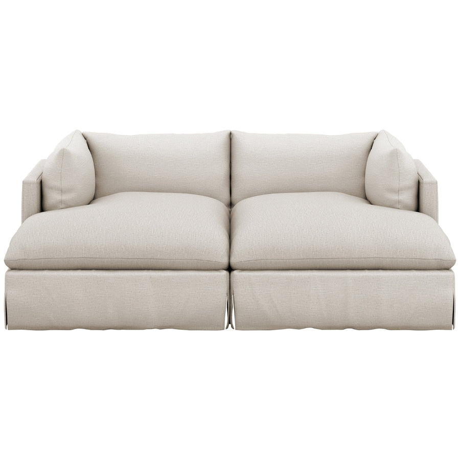 Four Hands Atelier Habitat Double Chaise Sectional - Valley Nimbus