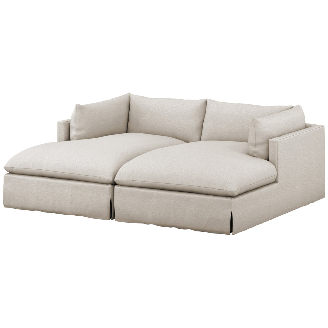 Four Hands Atelier Habitat Double Chaise Sectional - Valley Nimbus