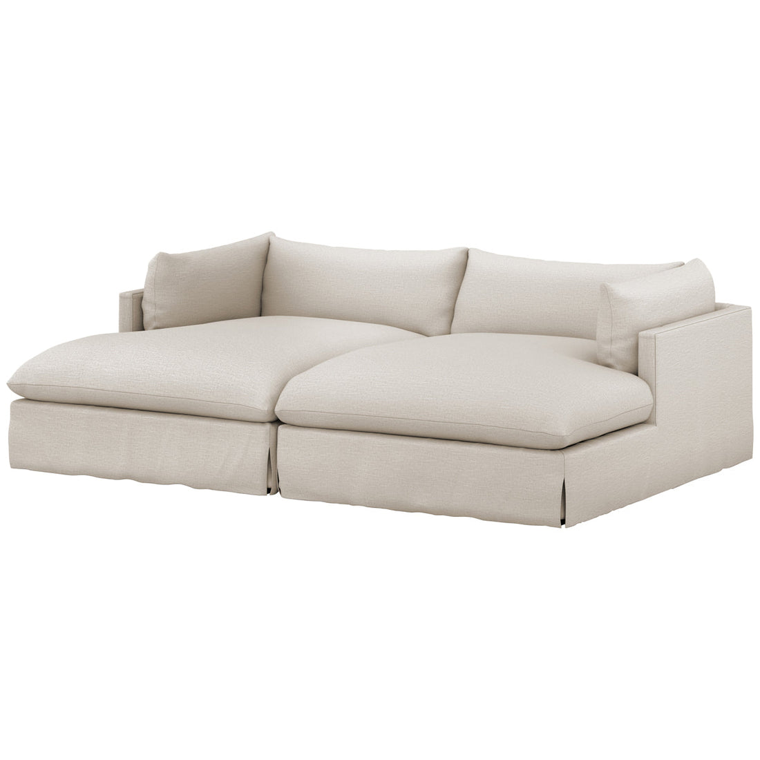 Four Hands Atelier Habitat Double Chaise Sectional - Valley Nimbus