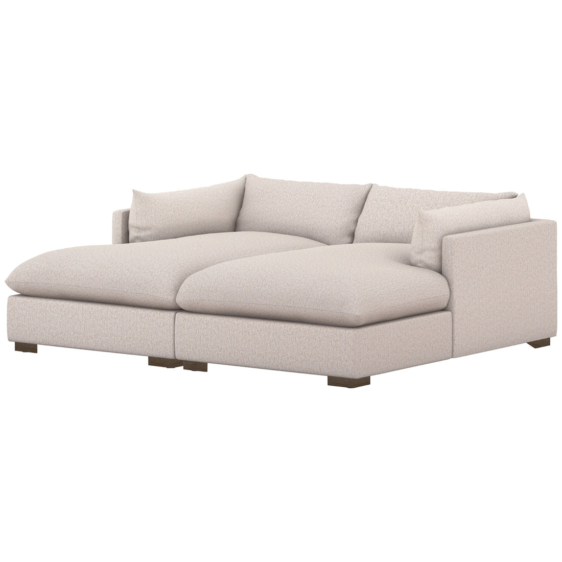 Four Hands Atelier Westwood Double Chaise Sectional - Bayside Pebble