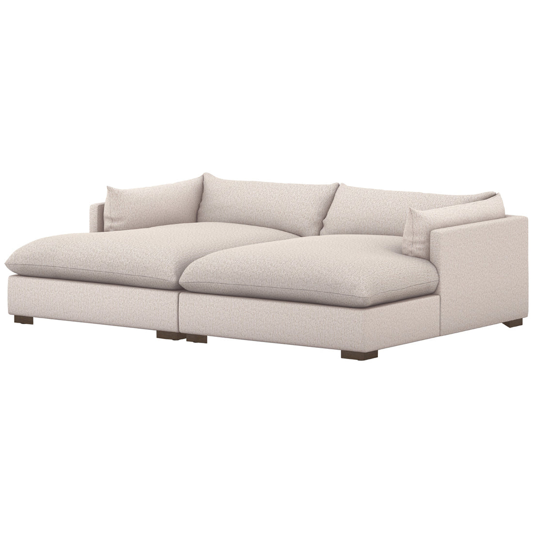 Four Hands Atelier Westwood Double Chaise Sectional - Bayside Pebble