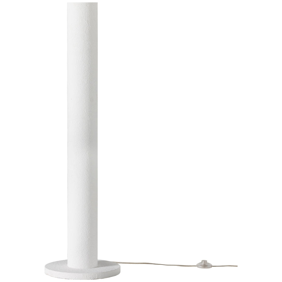 Four Hands Hutton Santorini Floor Lamp - Matte White Plaster