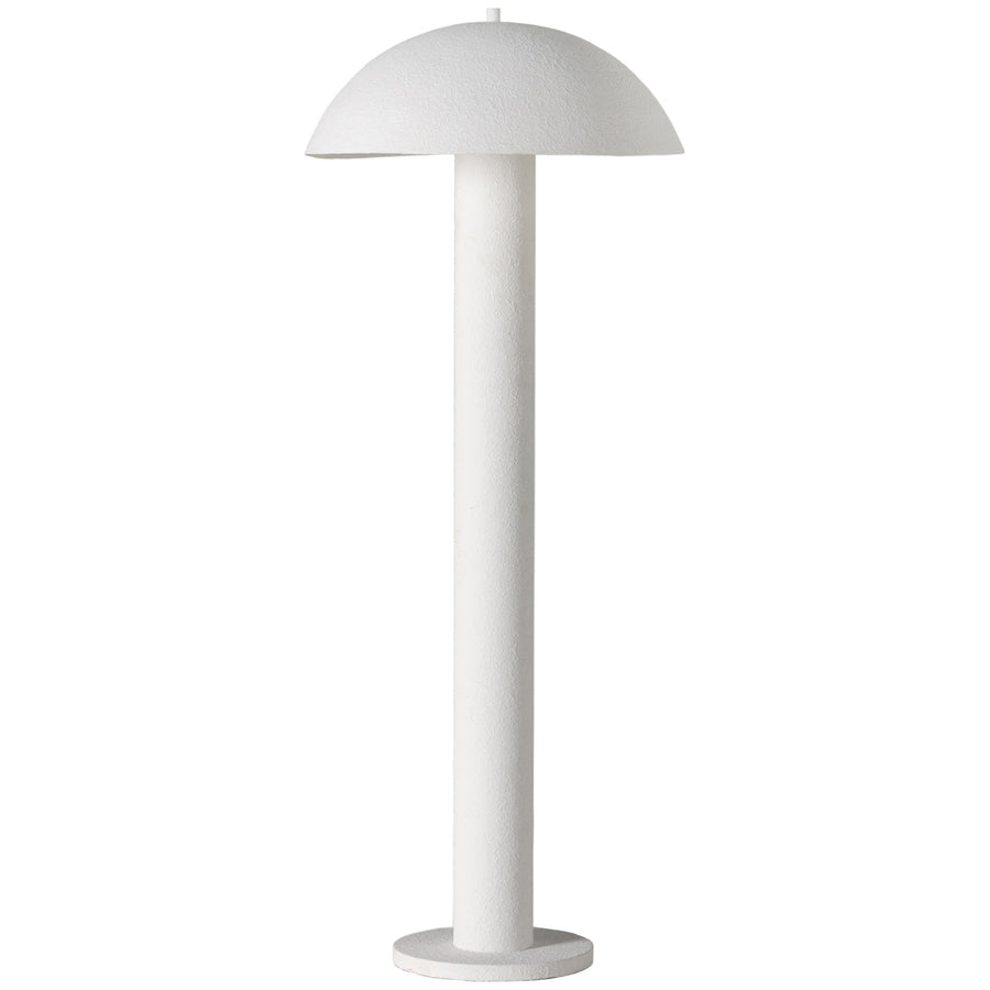 Four Hands Hutton Santorini Floor Lamp - Matte White Plaster