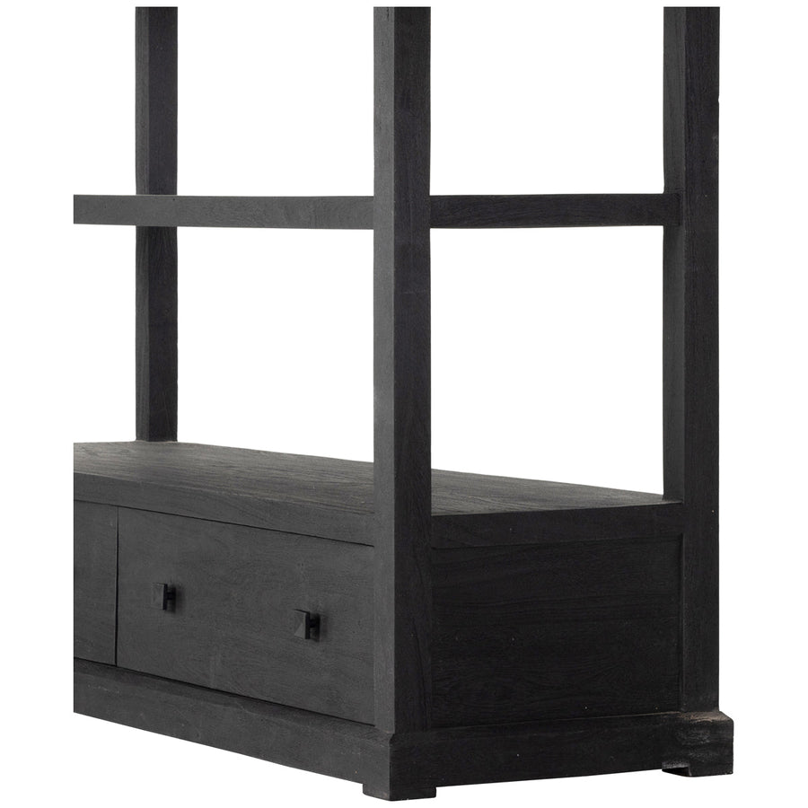 Four Hands Maya Woodmore Bookcase - Dark Totem