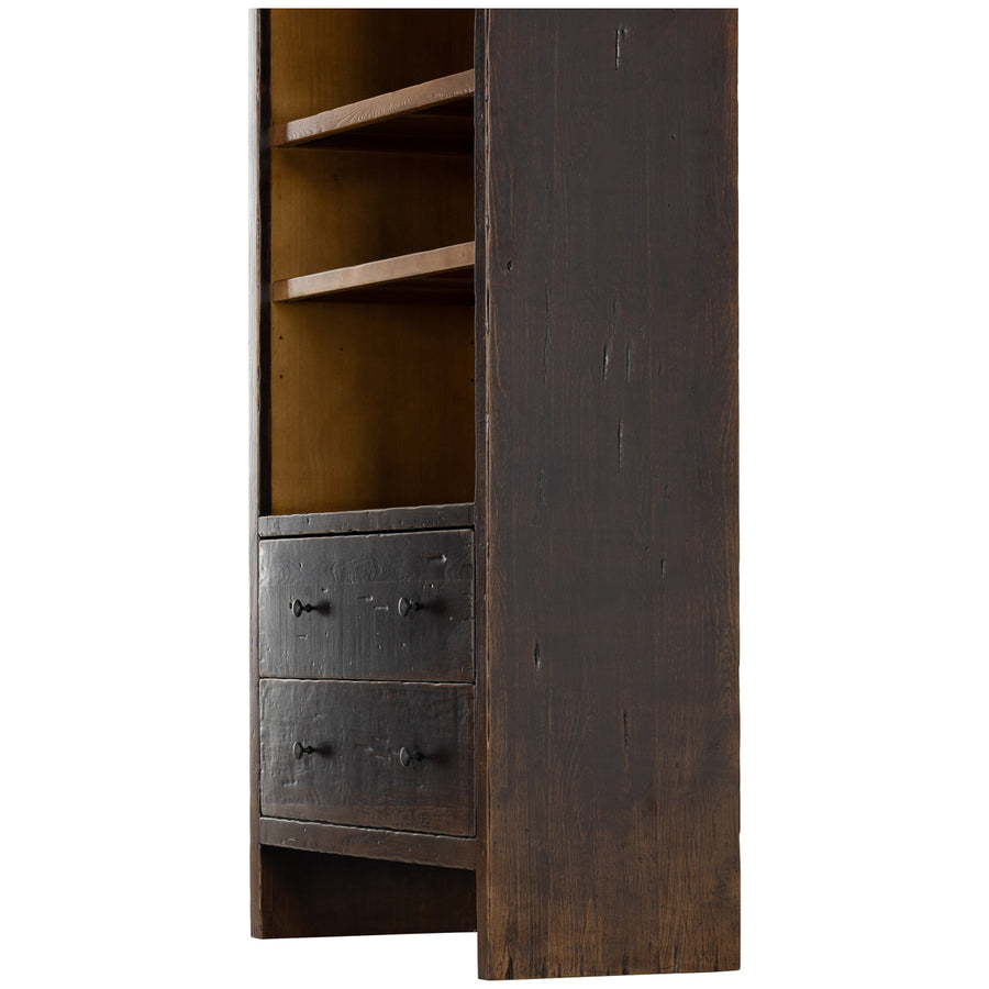 Four Hands Cordella Macgregor Bookcase - Distressed Walnut