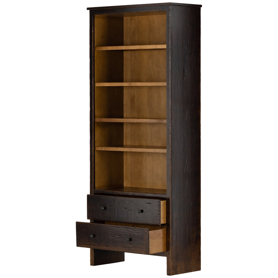 Four Hands Cordella Macgregor Bookcase - Distressed Walnut