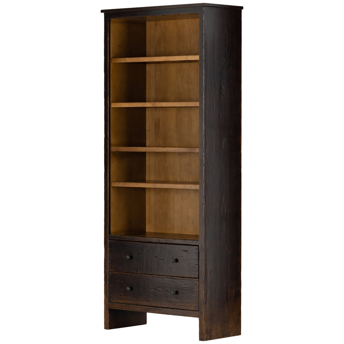 Four Hands Cordella Macgregor Bookcase - Distressed Walnut