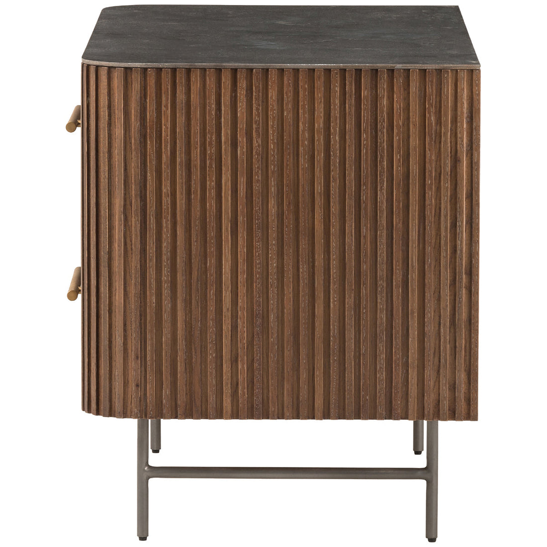 Four Hands Collins Fletcher Large Nightstand - Terra Brown