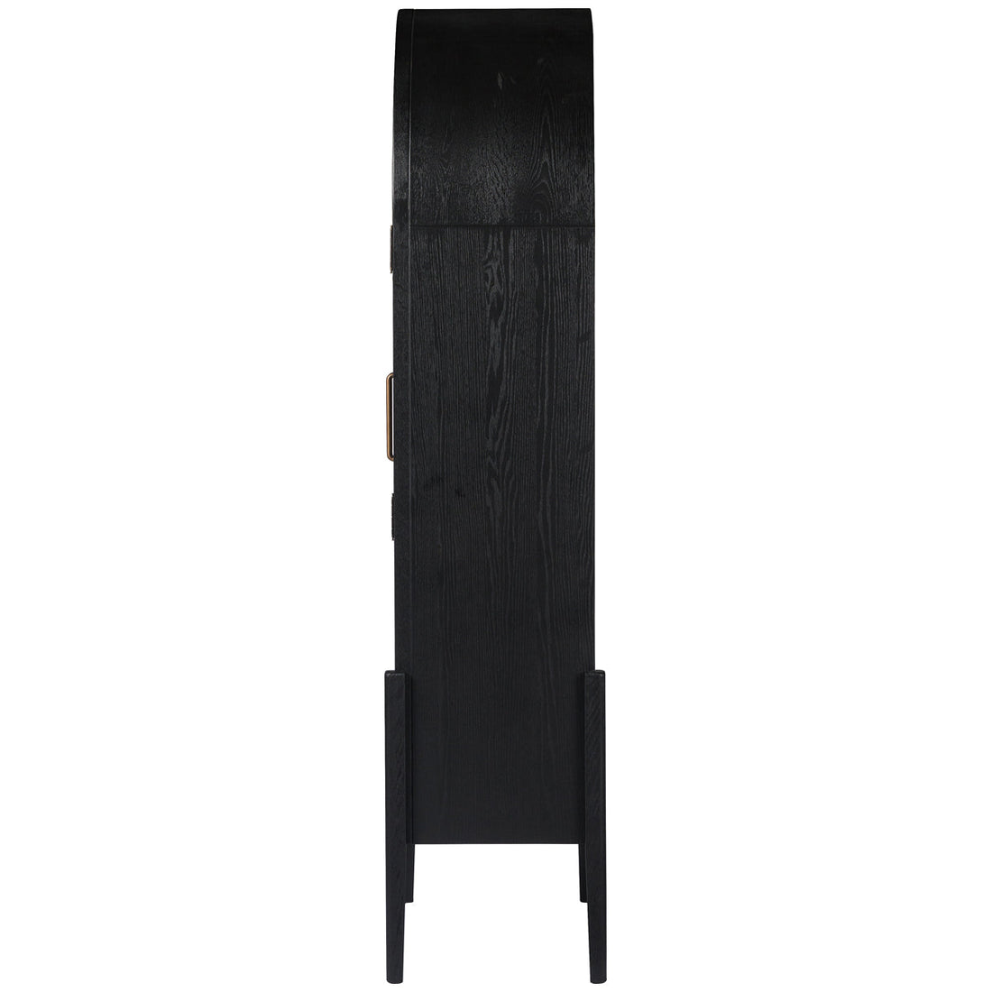 Four Hands Irondale Tolle Panel Door Cabinet - Drifted Matte Black