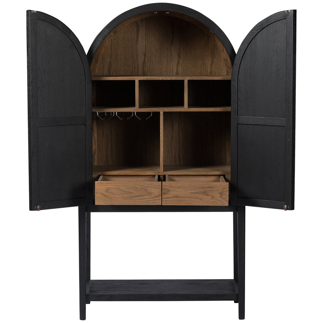 Four Hands Irondale Tolle Bar Cabinet - Drifted Oak Solid