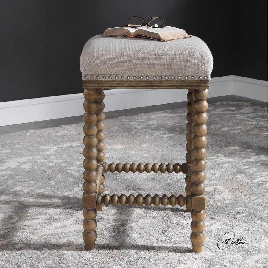 Uttermost Pryce Wooden Counter Stool