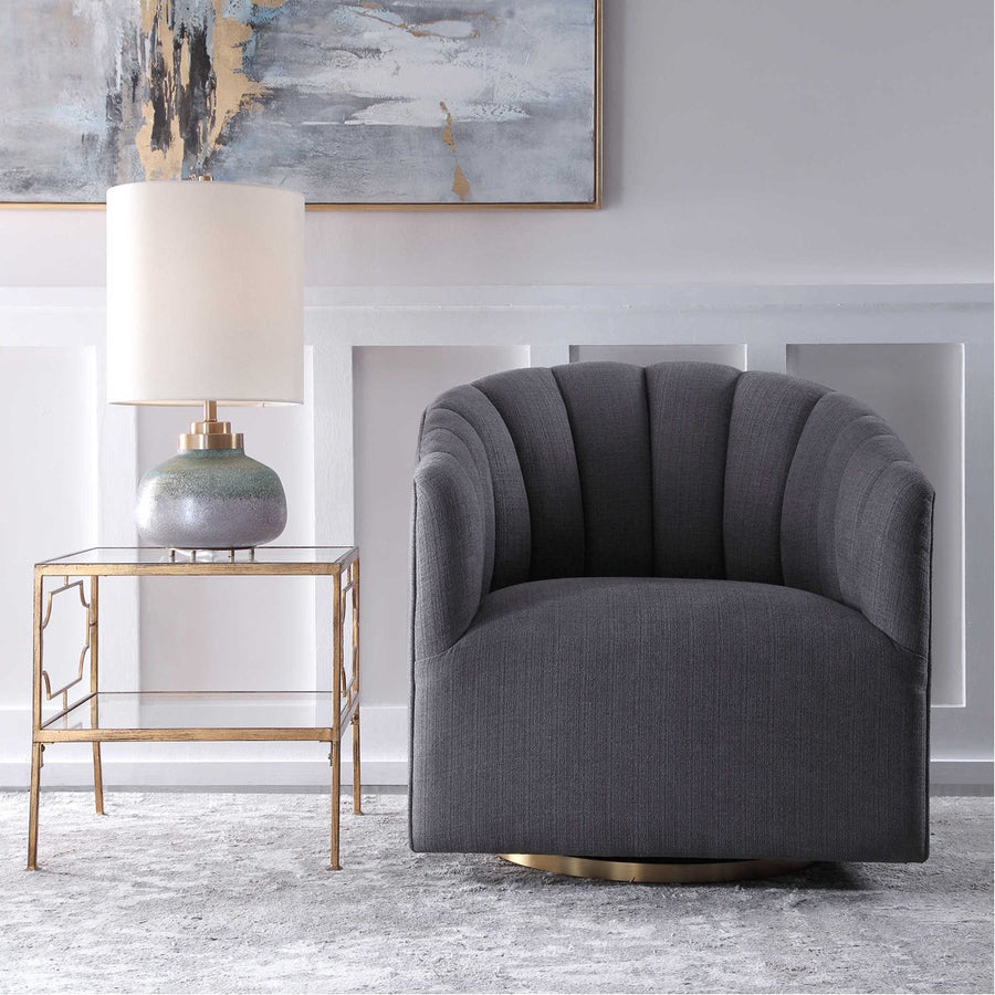 Uttermost Cuthbert Modern Swivel Chair