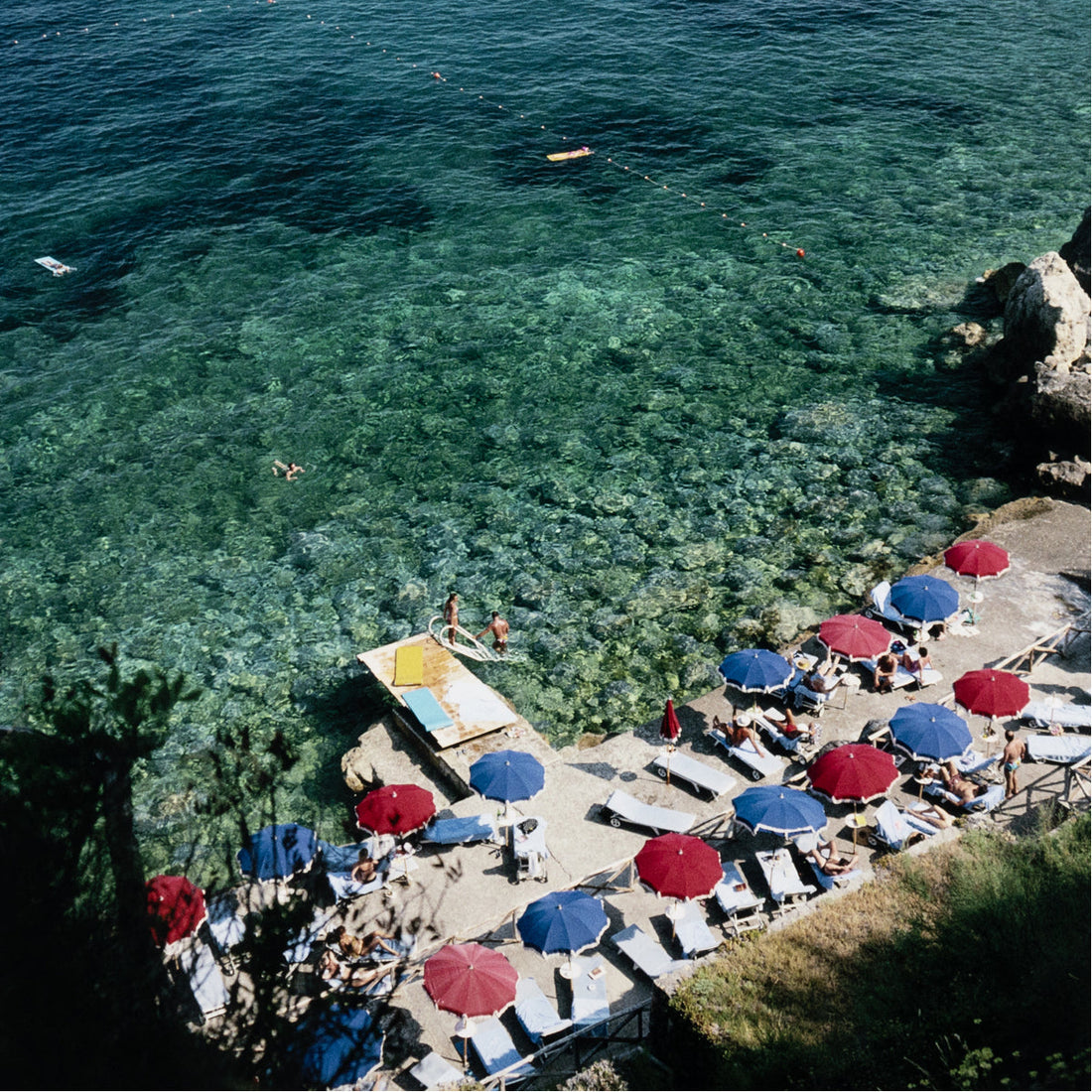 Four Hands Art Studio Porto Ercole Beach by Slim Aarons