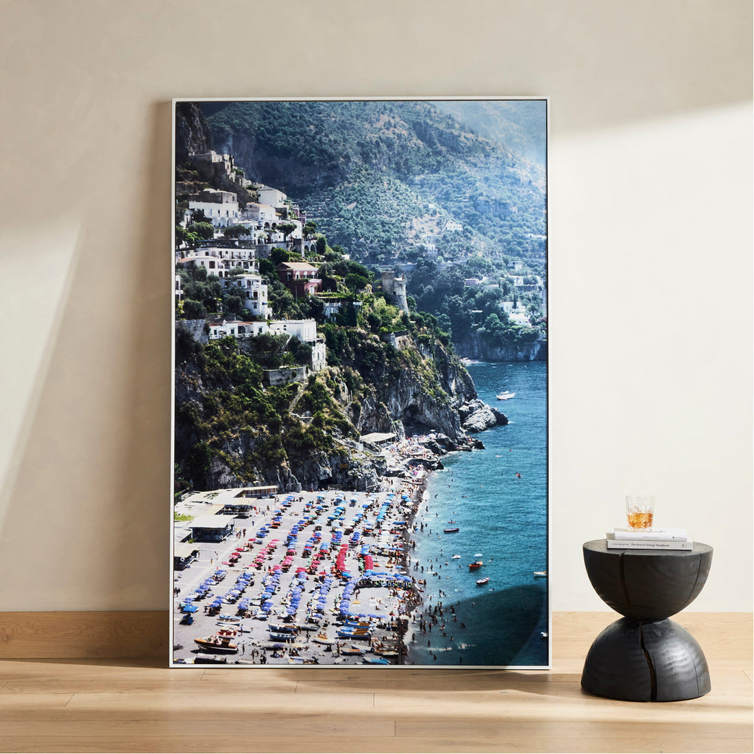 Four Hands Art Studio Beach in Positano by Slim Aarons