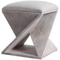 Uttermost Benue Gray Ottoman