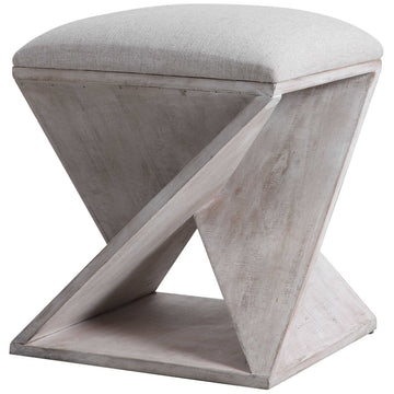 Uttermost Benue Gray Ottoman