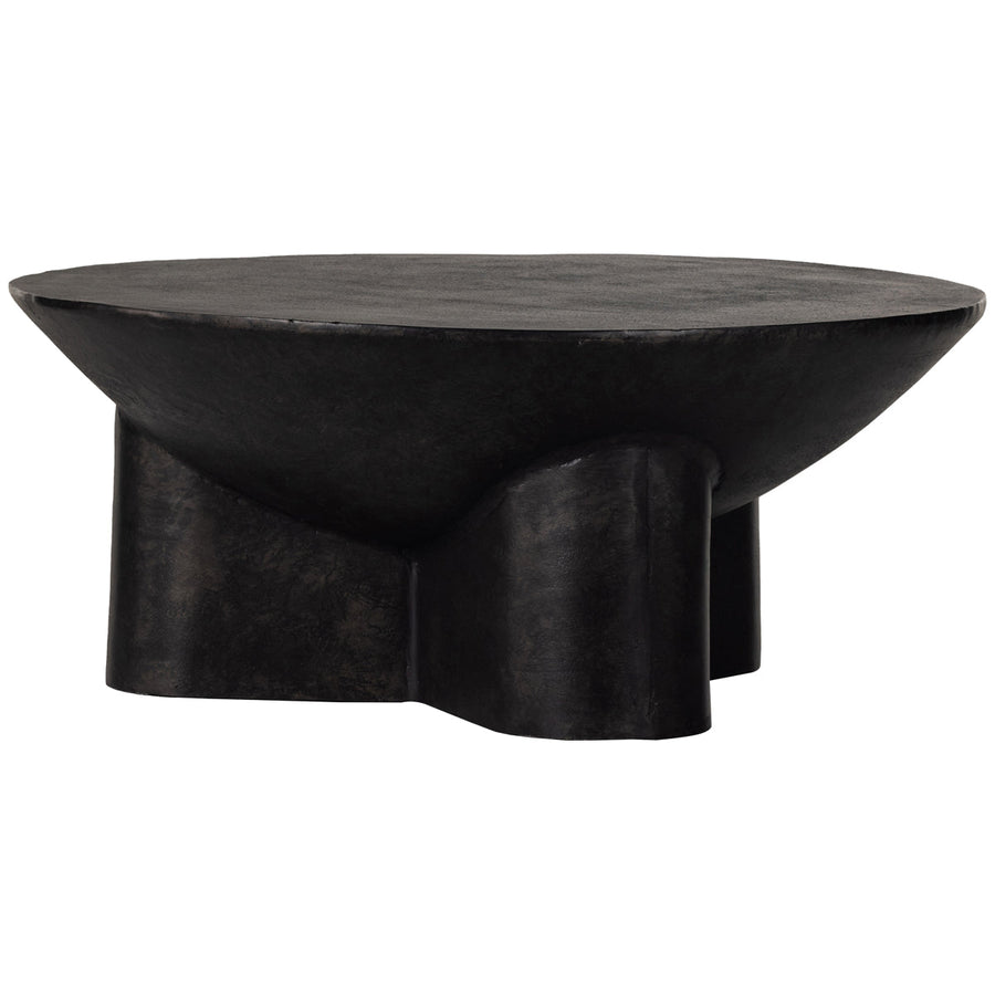 Four Hands Marlow Sante 36-Inch Coffee Table - Raw Black