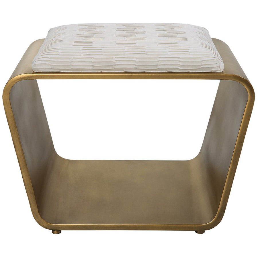 Uttermost Hoop Small Gold Bench