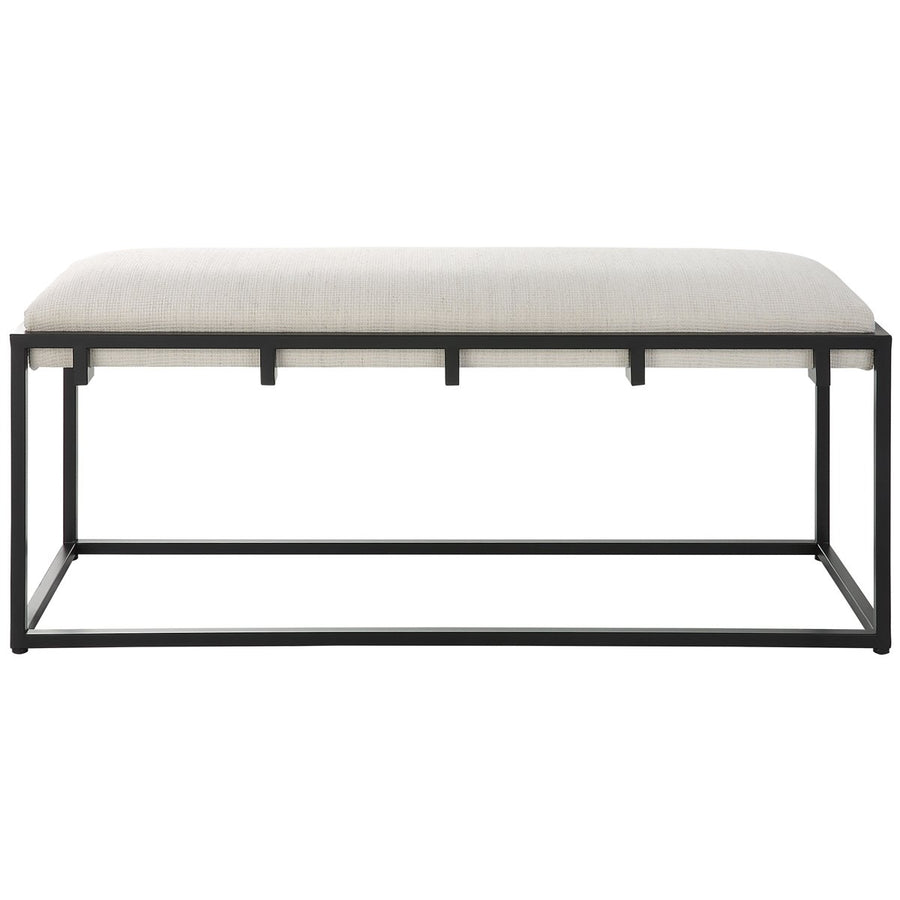 Uttermost Paradox Iron & Fabric Bench