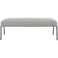 Uttermost Jacobsen Modern Gray Bench