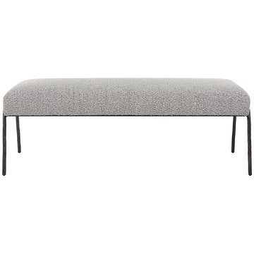 Uttermost Jacobsen Modern Gray Bench