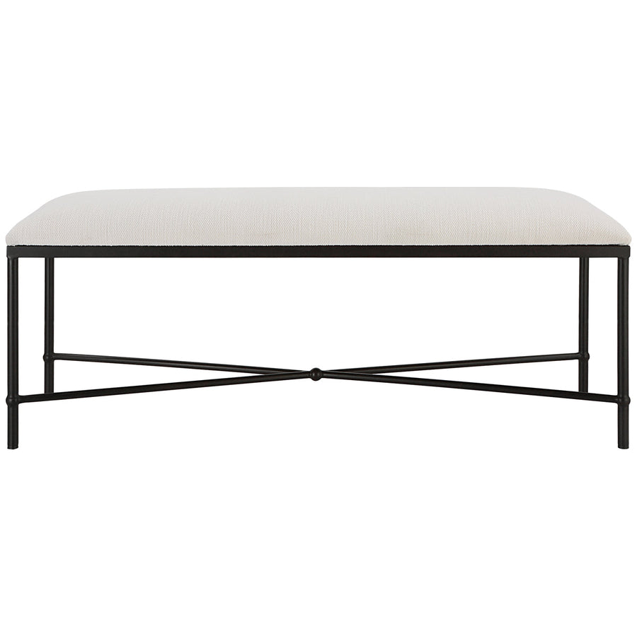 Uttermost Avenham Black Framed Bench