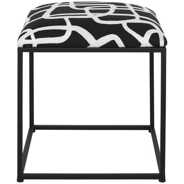 Uttermost Twists and Turns Fabric Accent Stool