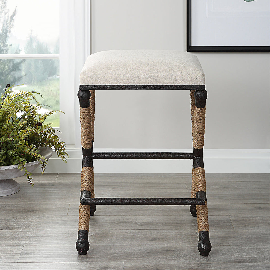 Uttermost Firth Rustic Counter Stool