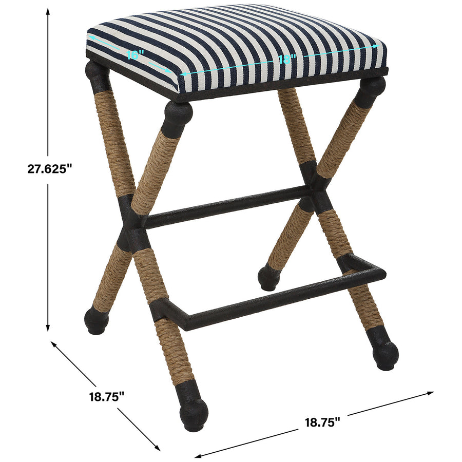 Uttermost Braddock Backless Counter Stool