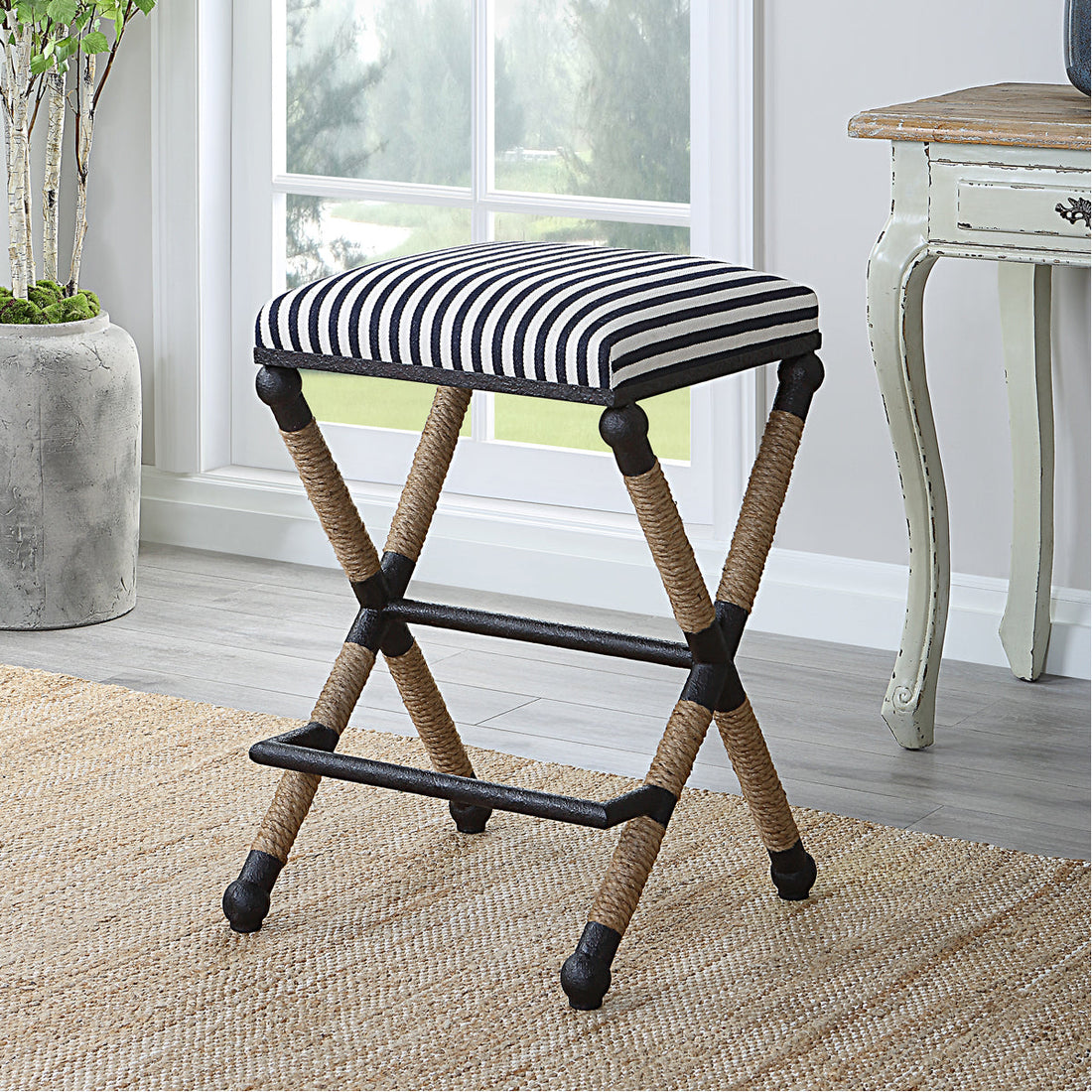 Uttermost Braddock Backless Counter Stool