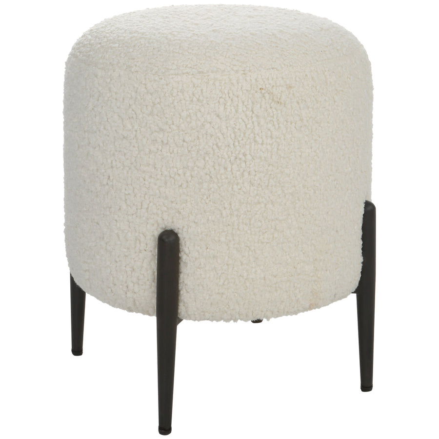 Uttermost Arles White Shearling Ottoman