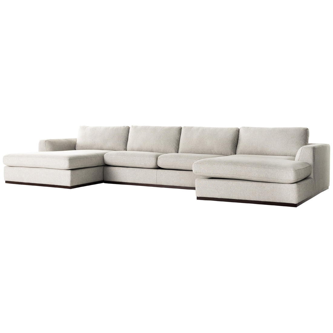 Four Hands Centrale Colt 3-Piece U Sectional - Aldred Silver