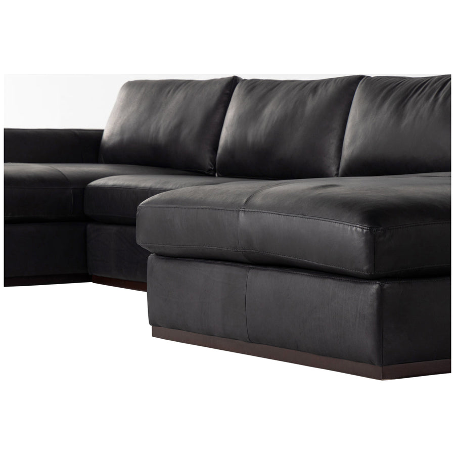 Four Hands Centrale Colt 3-Piece U Sectional - Heirloom Black