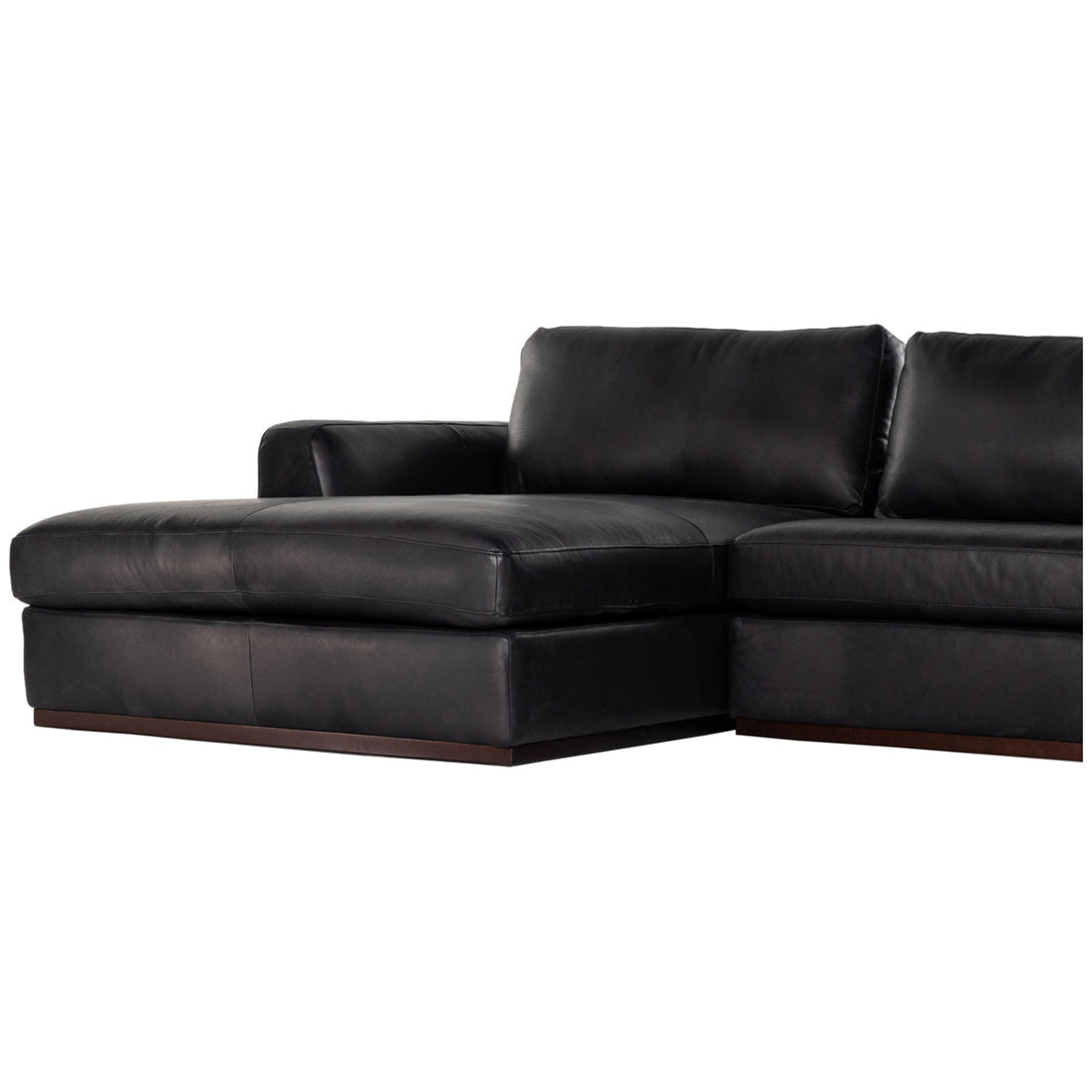 Four Hands Centrale Colt 3-Piece U Sectional - Heirloom Black