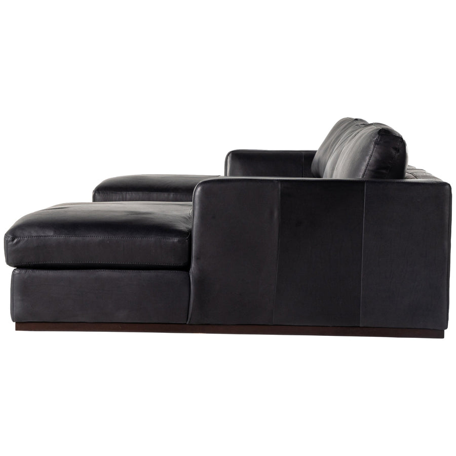 Four Hands Centrale Colt 3-Piece U Sectional - Heirloom Black