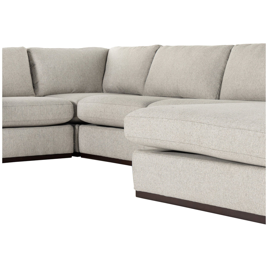 Four Hands Centrale Colt 4-Piece Sectional - Aldred Silver