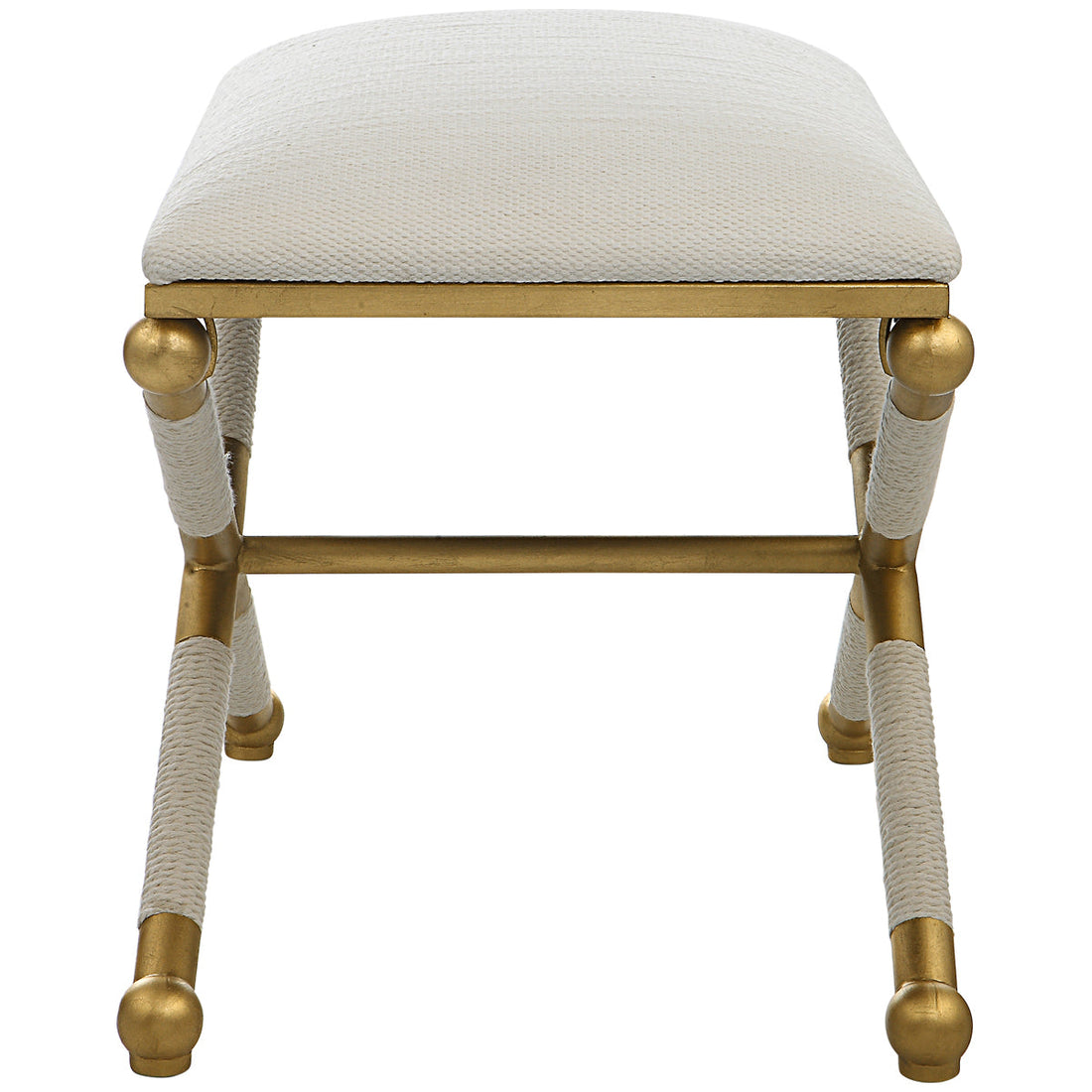 Uttermost Socialite White Small Bench