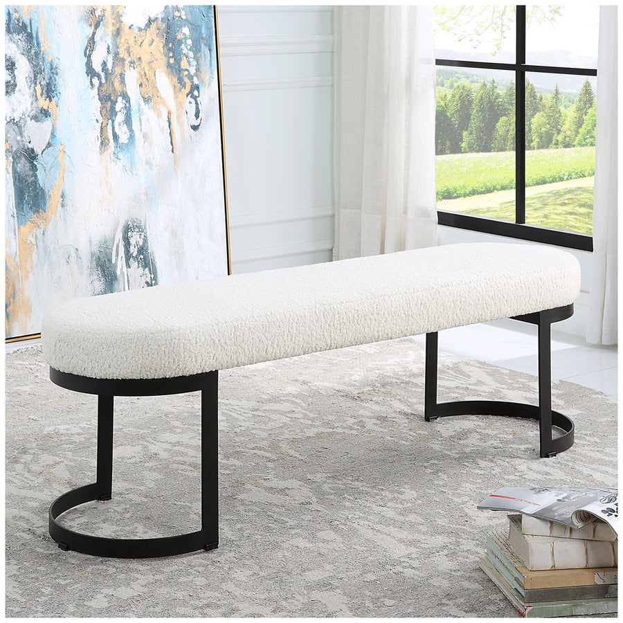 Uttermost Infinity Black Bench