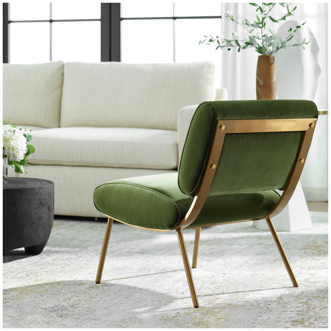 Uttermost Knoll Mid-Century Accent Chair