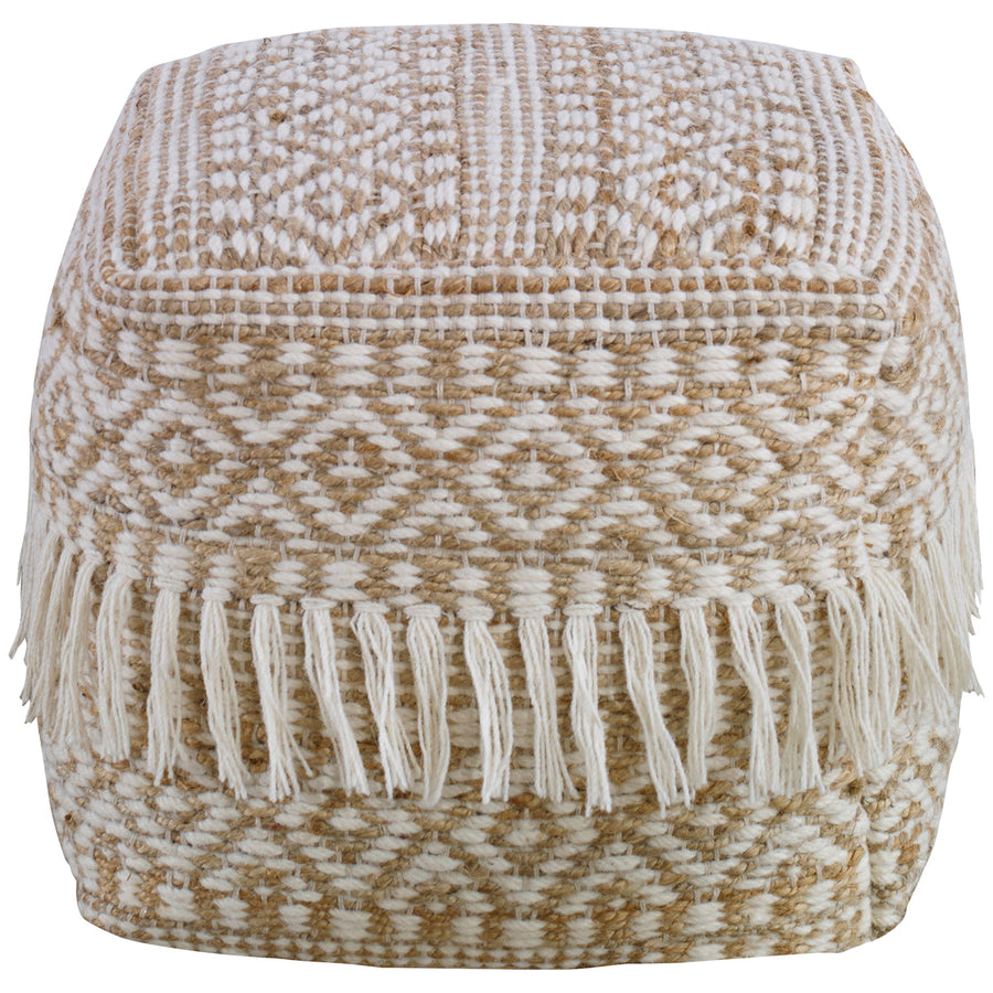 Uttermost Boheme Wool and Hemp Pouf